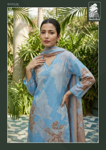 Khanak Sahiba Cotton Lawn Pant Style Suits Wholesale