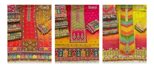 Khatli Work Siara Viscose Salwar Suits Exporter