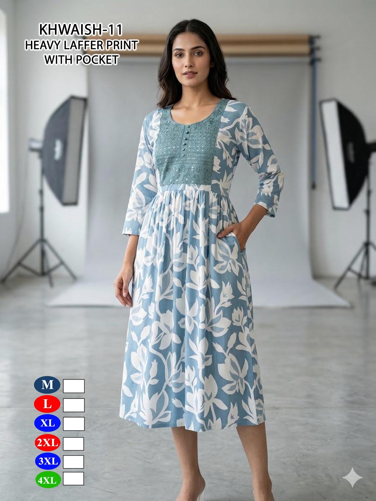 Khawish Malviken Anarkali Kurtis Exporter Ahmedabad