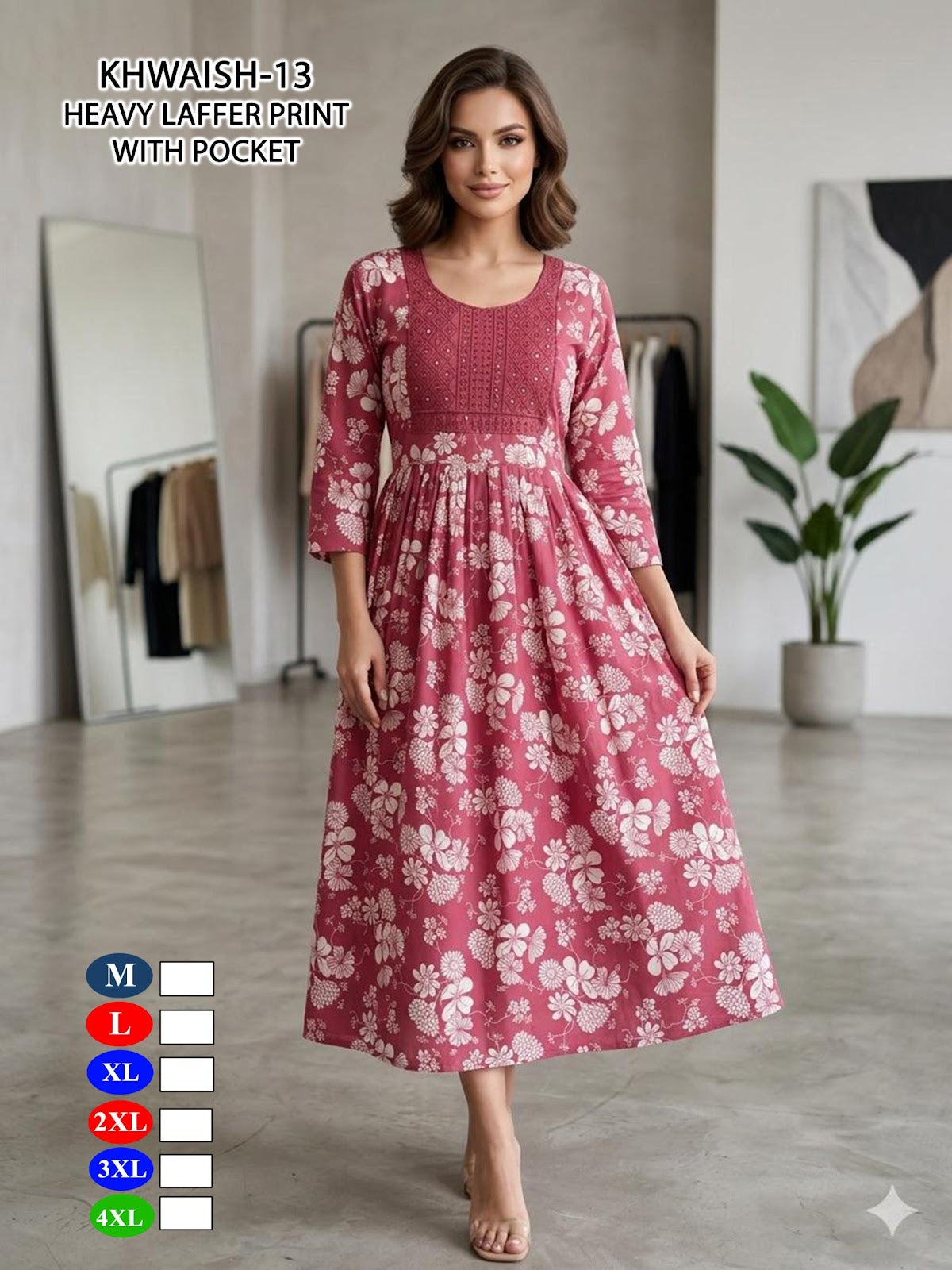 Khawish Malviken Anarkali Kurtis Exporter Ahmedabad