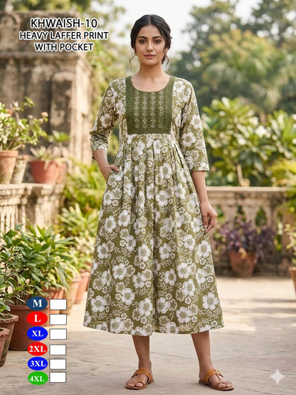 Khawish Malviken Anarkali Kurtis Exporter Ahmedabad