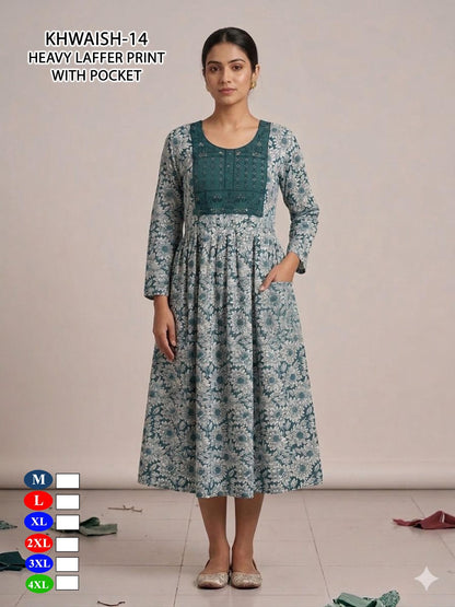 Khawish Malviken Anarkali Kurtis Exporter Ahmedabad