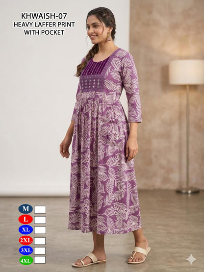 Khawish Malviken Anarkali Kurtis Exporter Ahmedabad