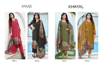 Khayal Simar Modal Muslin Pant Style Suits Wholesale