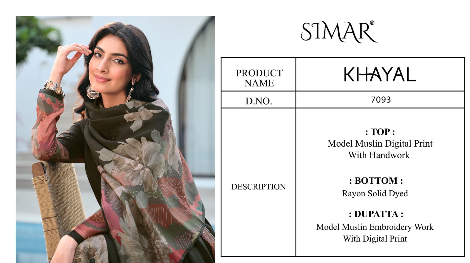 Khayal Simar Modal Muslin Pant Style Suits Wholesale