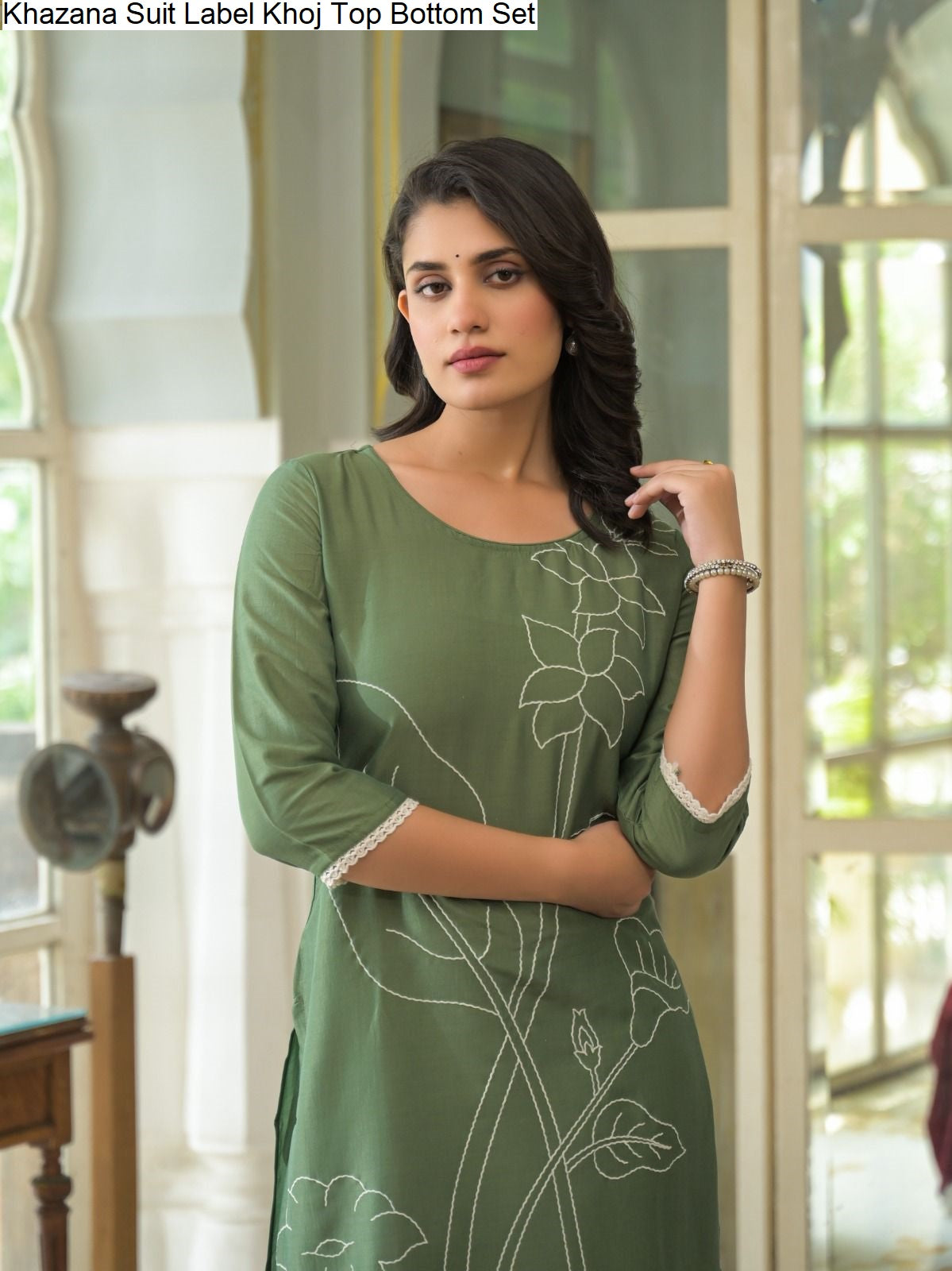 Khazana Suit Label Khoj Chinnon Top Bottom Set Manufacturer