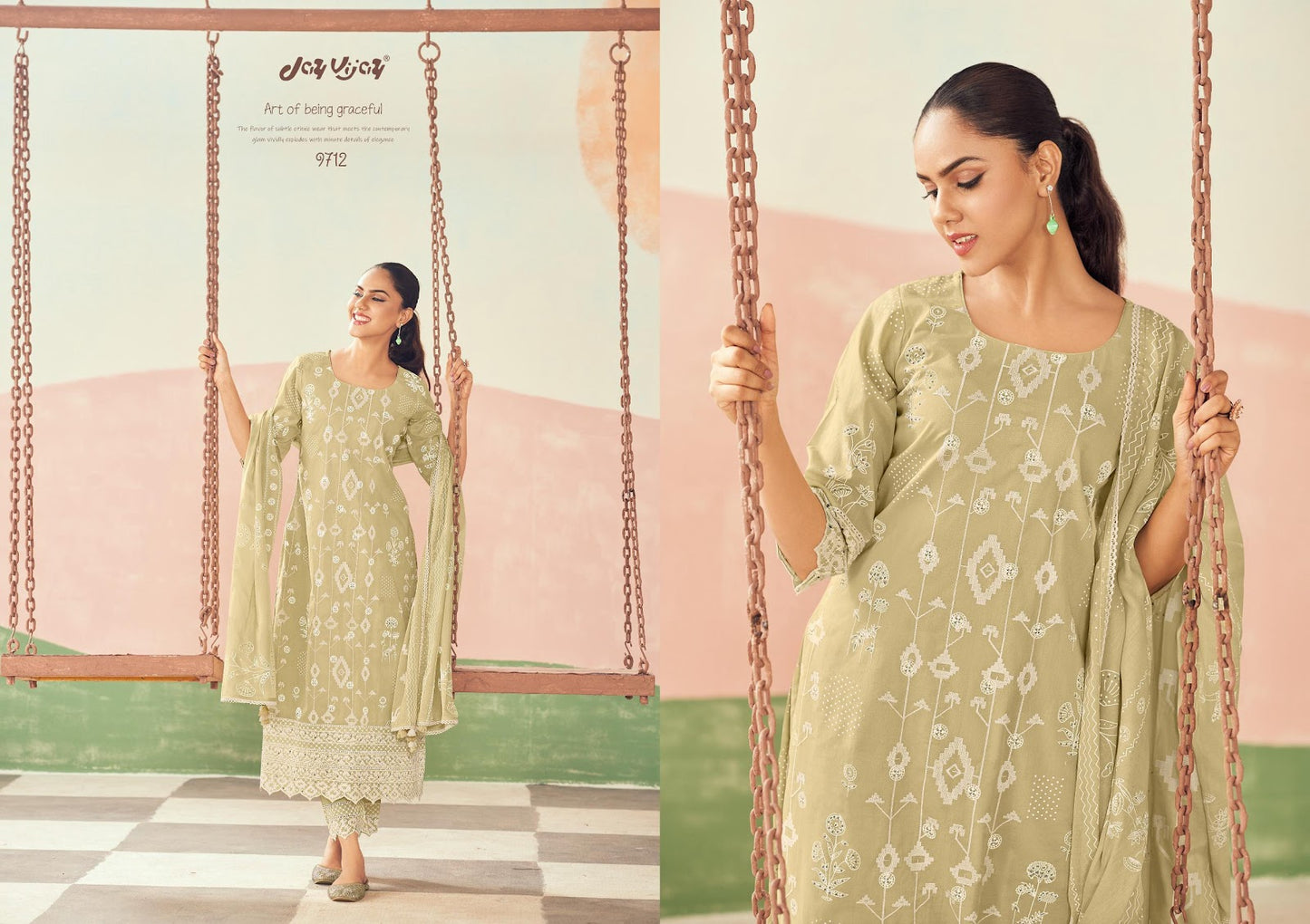 Khel Jay Vijay Cotton Pant Style Suits Exporter Gujarat