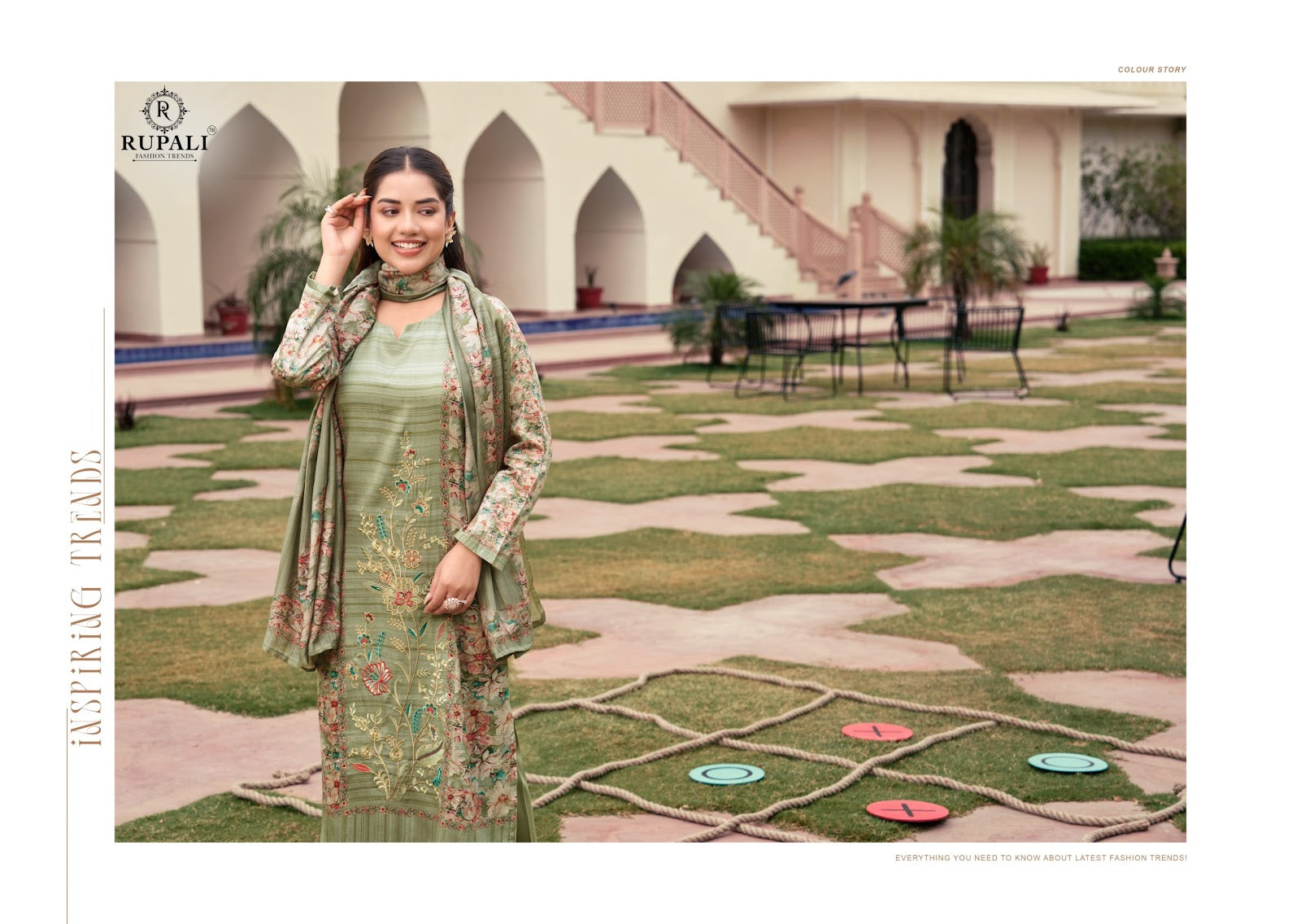 Khel Khel Mein Rupali Jam Satin Pant Style Suits Manufacturer