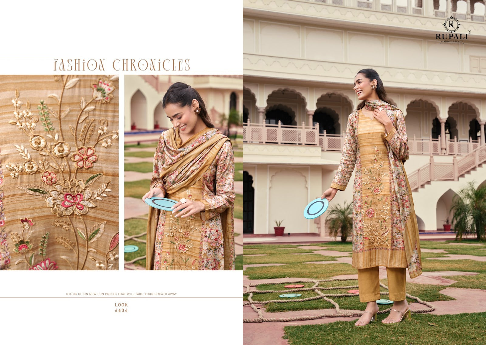 Khel Khel Mein Rupali Jam Satin Pant Style Suits Manufacturer