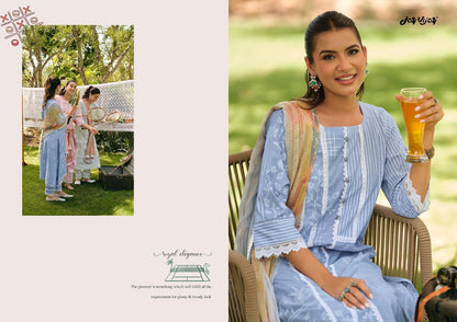 Khel Kud Jay Vijay Cotton Pant Style Suits Supplier Ahmedabad