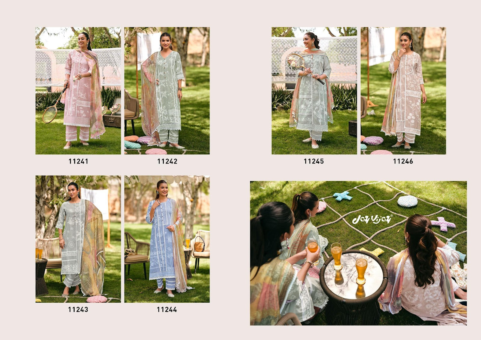 Khel Kud Jay Vijay Cotton Pant Style Suits Supplier Ahmedabad
