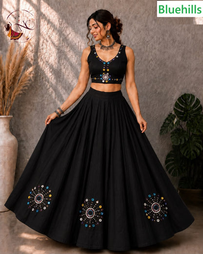 Khelaiya Bluehills Roman Silk Chaniya Choli Wholesale Price