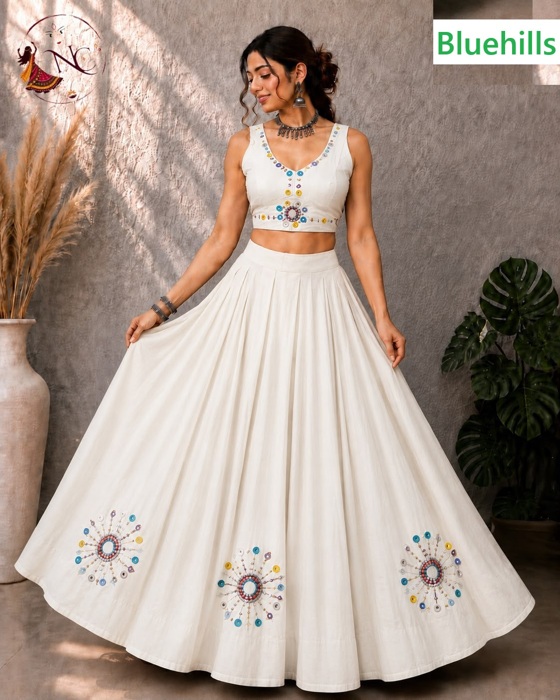 Khelaiya Bluehills Roman Silk Chaniya Choli Wholesale Price