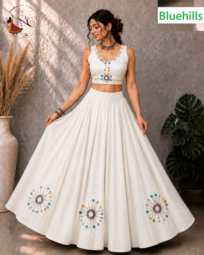 Khelaiya Bluehills Roman Silk Chaniya Choli Wholesale Price