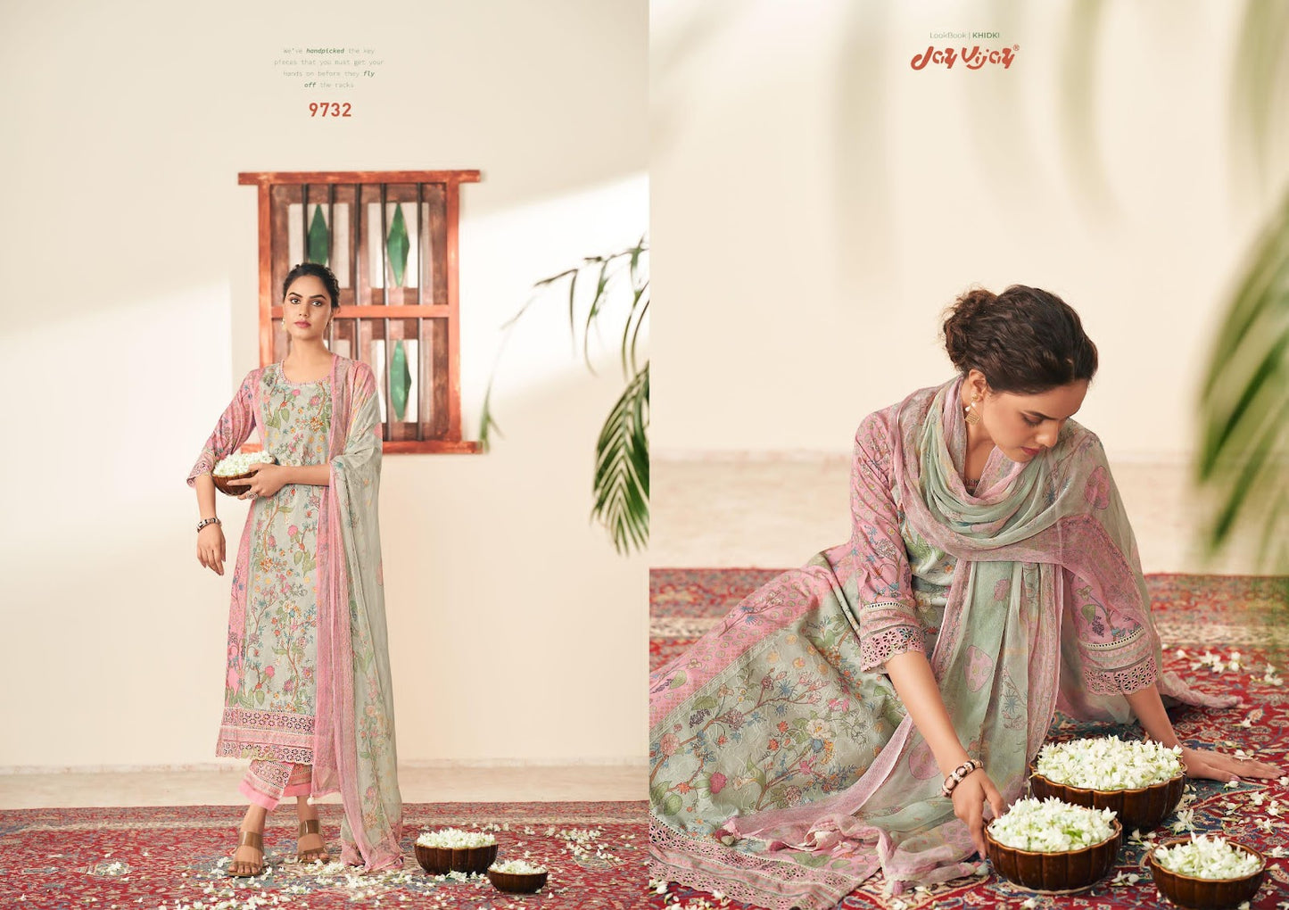 Khidki Jay Vijay Pure Cotton Pant Style Suits Supplier Ahmedabad