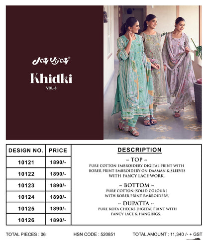 Khidki Vol 3 Jay Vijay Pant Style Suits Wholesaler
