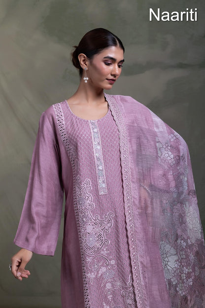 Khinka Naariti Cotton Silk Pant Style Suits Supplier