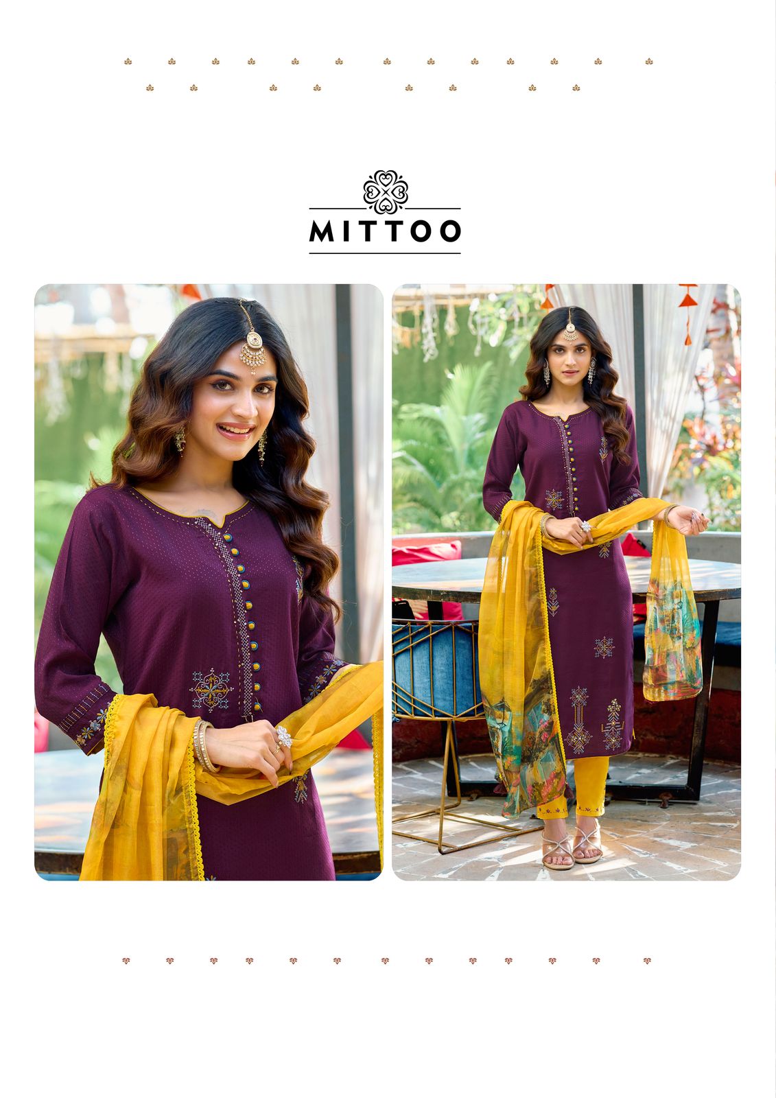 Khoobsurat Mittoo Viscose Weaving Readymade Pant Style Suits Wholesale Rate
