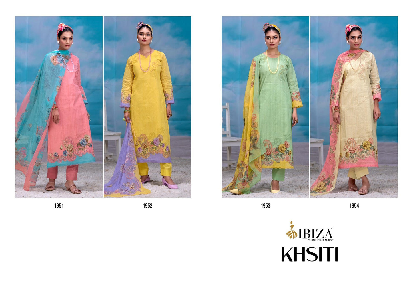 Khsiti Ibiza Pure Organdy Pant Style Suits Supplier