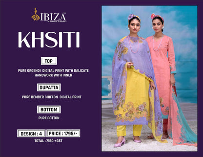 Khsiti Ibiza Pure Organdy Pant Style Suits Supplier