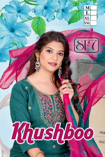 Khusboo Sf7 Vetican Readymade Pant Style Suits Exporter