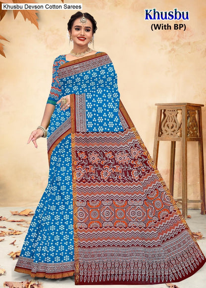 Khusbu Devson Cotton Sarees Wholesaler