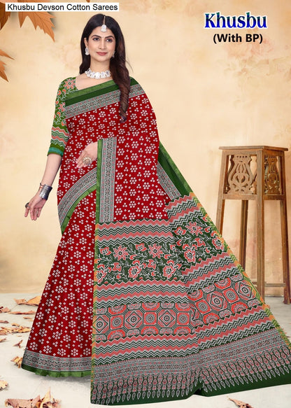 Khusbu Devson Cotton Sarees Wholesaler