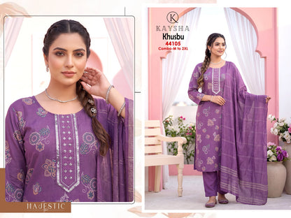 Khusbu Kysa Vertican Readymade Pant Style Suits Exporter Ahmedabad