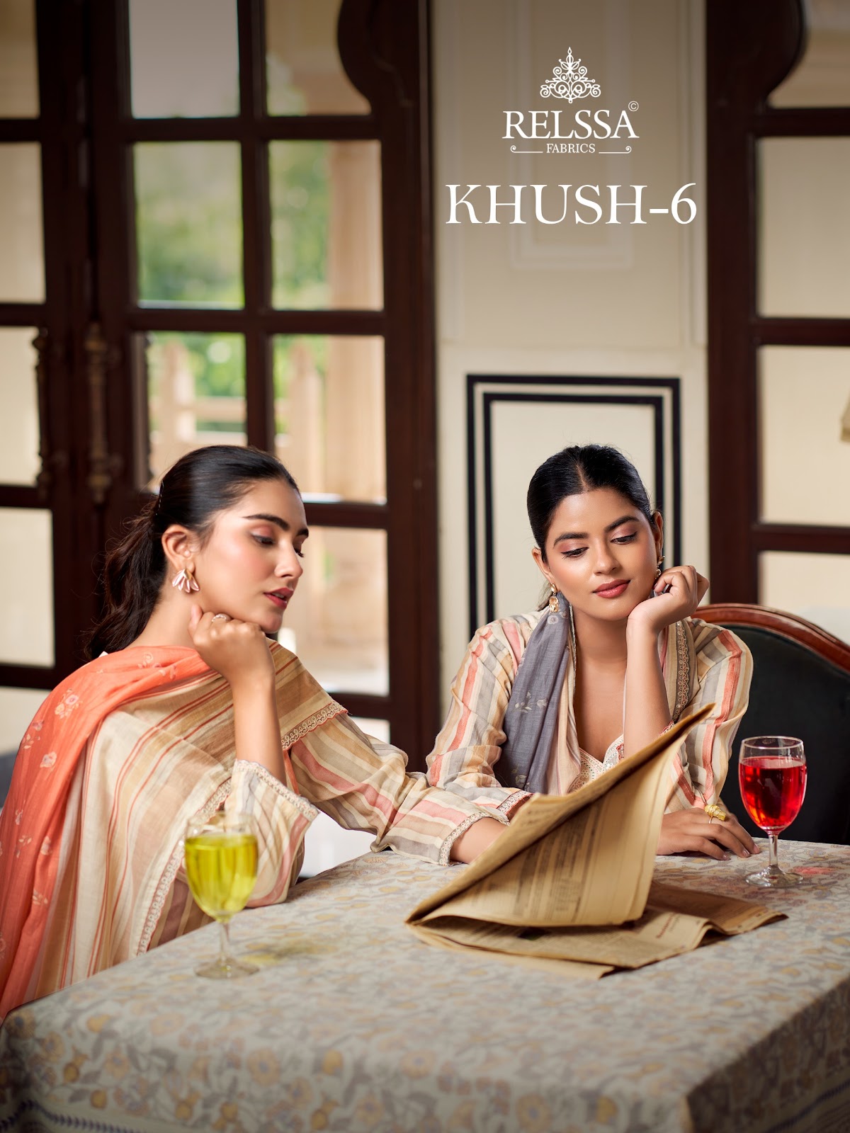 Khush 6 Relssa Fabrics Pure Maslin Plazzo Style Suits Supplier India