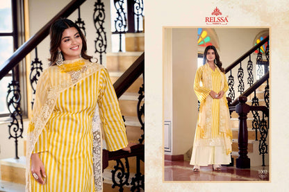 Khush Relssa Fabrics Cotton Plazzo Style Suits Wholesaler India