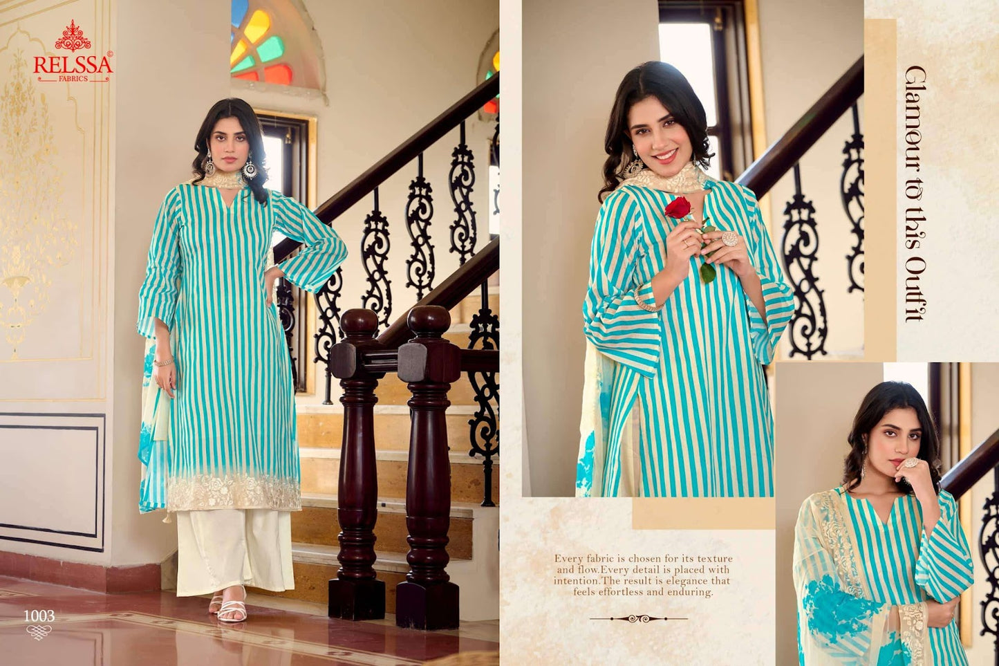 Khush Relssa Fabrics Cotton Plazzo Style Suits Wholesaler India