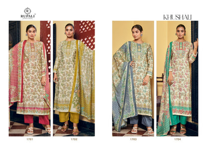 Khushali Rupali Pure Viscose Pant Style Suits Manufacturer