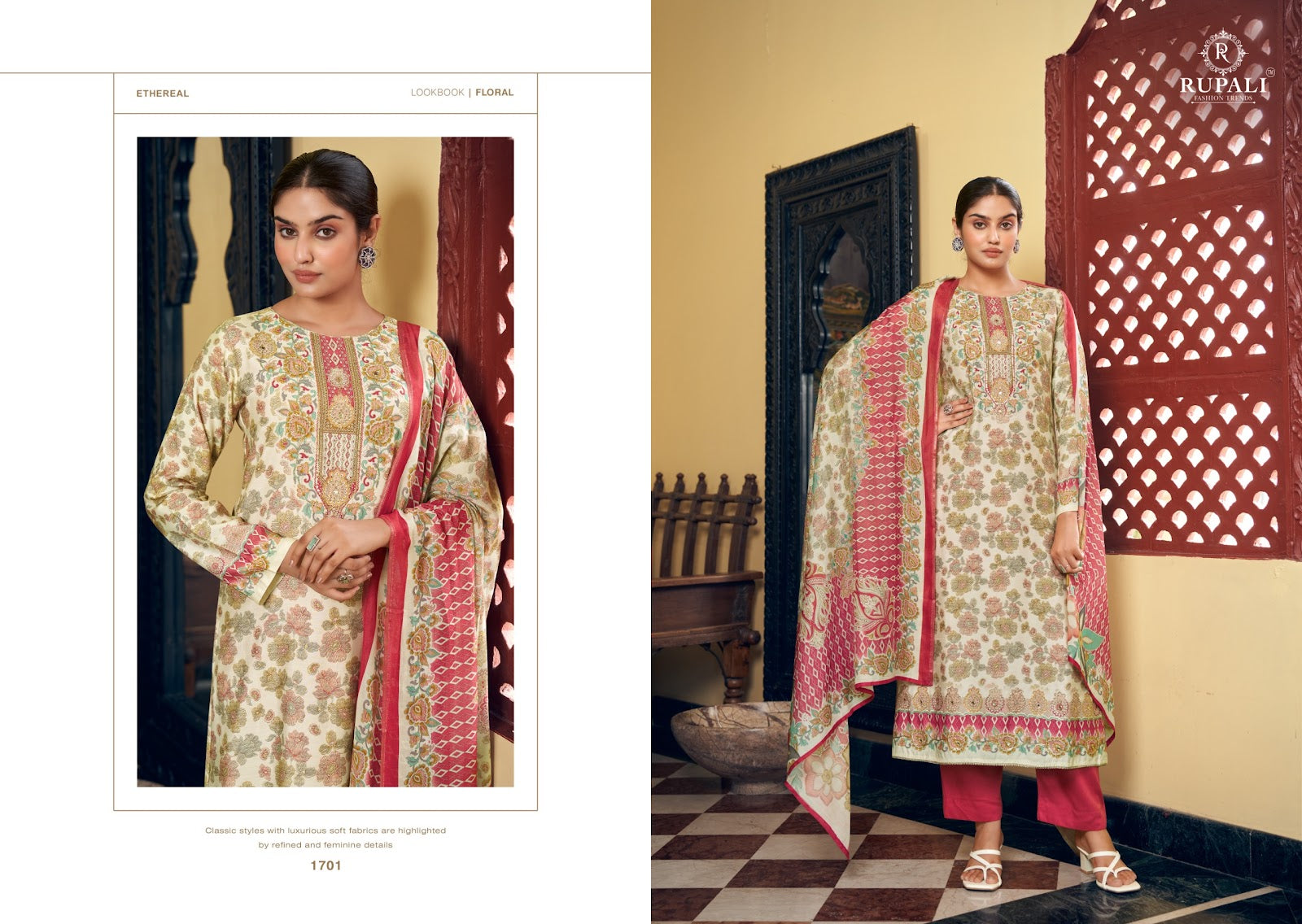 Khushali Rupali Pure Viscose Pant Style Suits Manufacturer