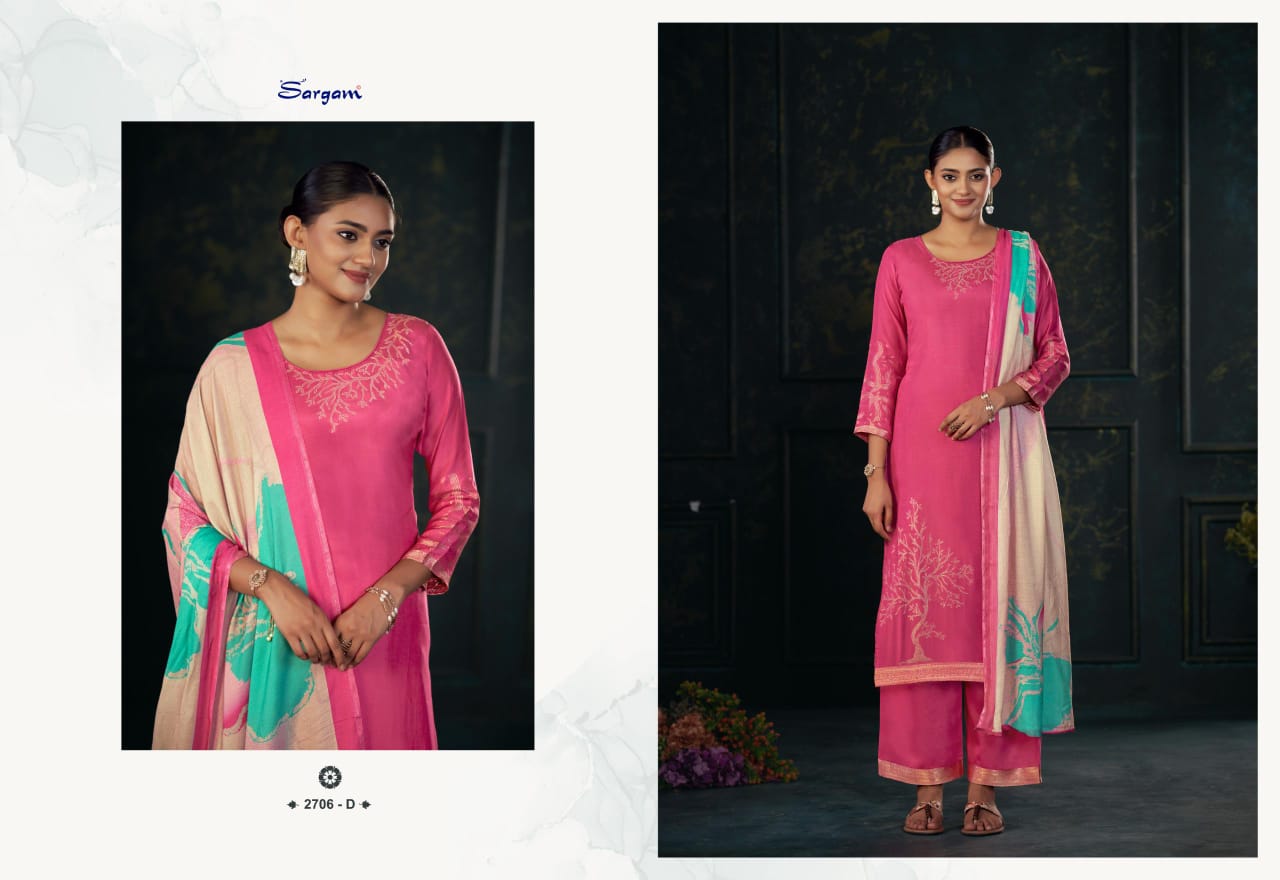 Khushali Vol 2 Sargam Prints Pure Bemberg Muslin Pant Style Suits Manufacturer India