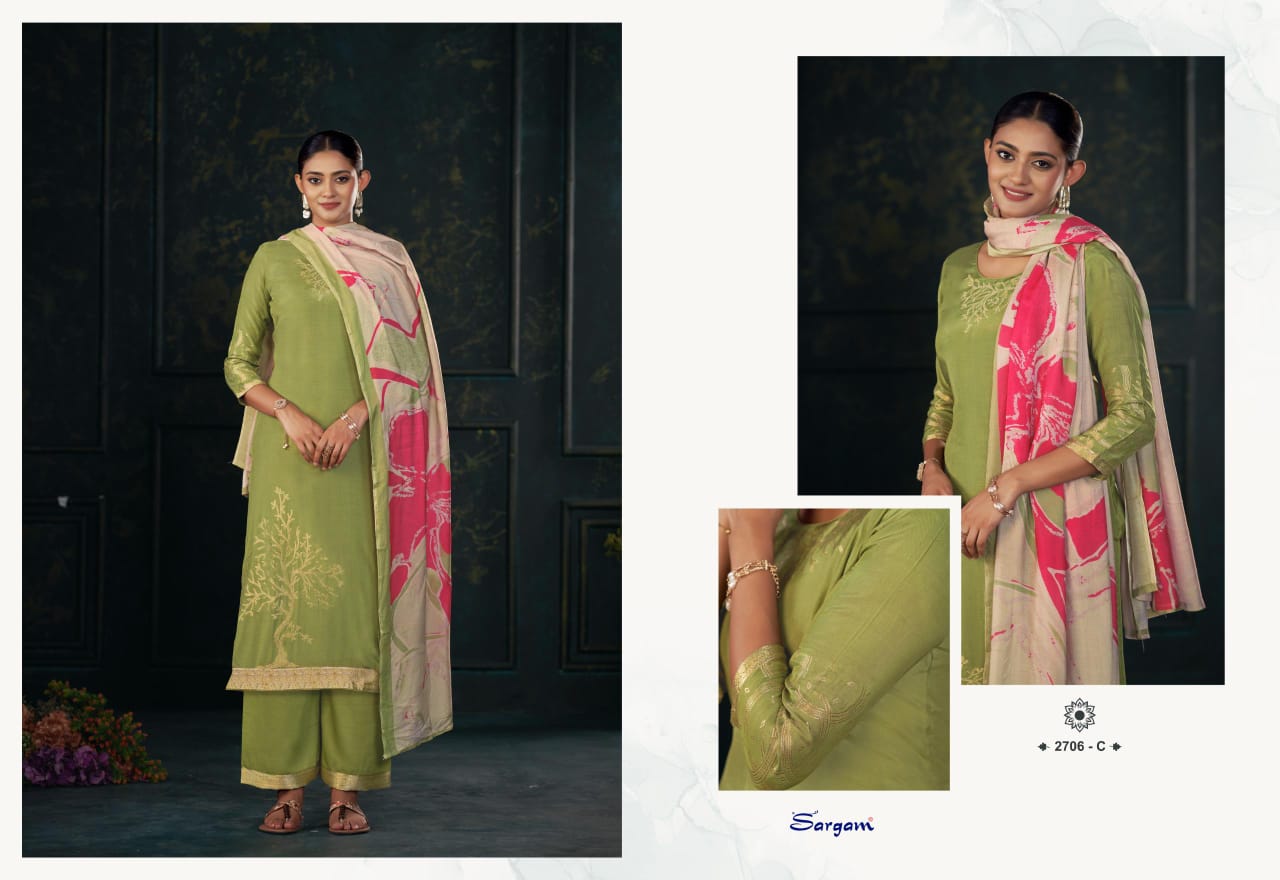 Khushali Vol 2 Sargam Prints Pure Bemberg Muslin Pant Style Suits Manufacturer India