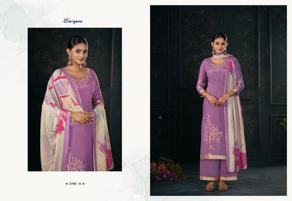 Khushali Vol 2 Sargam Prints Pure Bemberg Muslin Pant Style Suits Manufacturer India