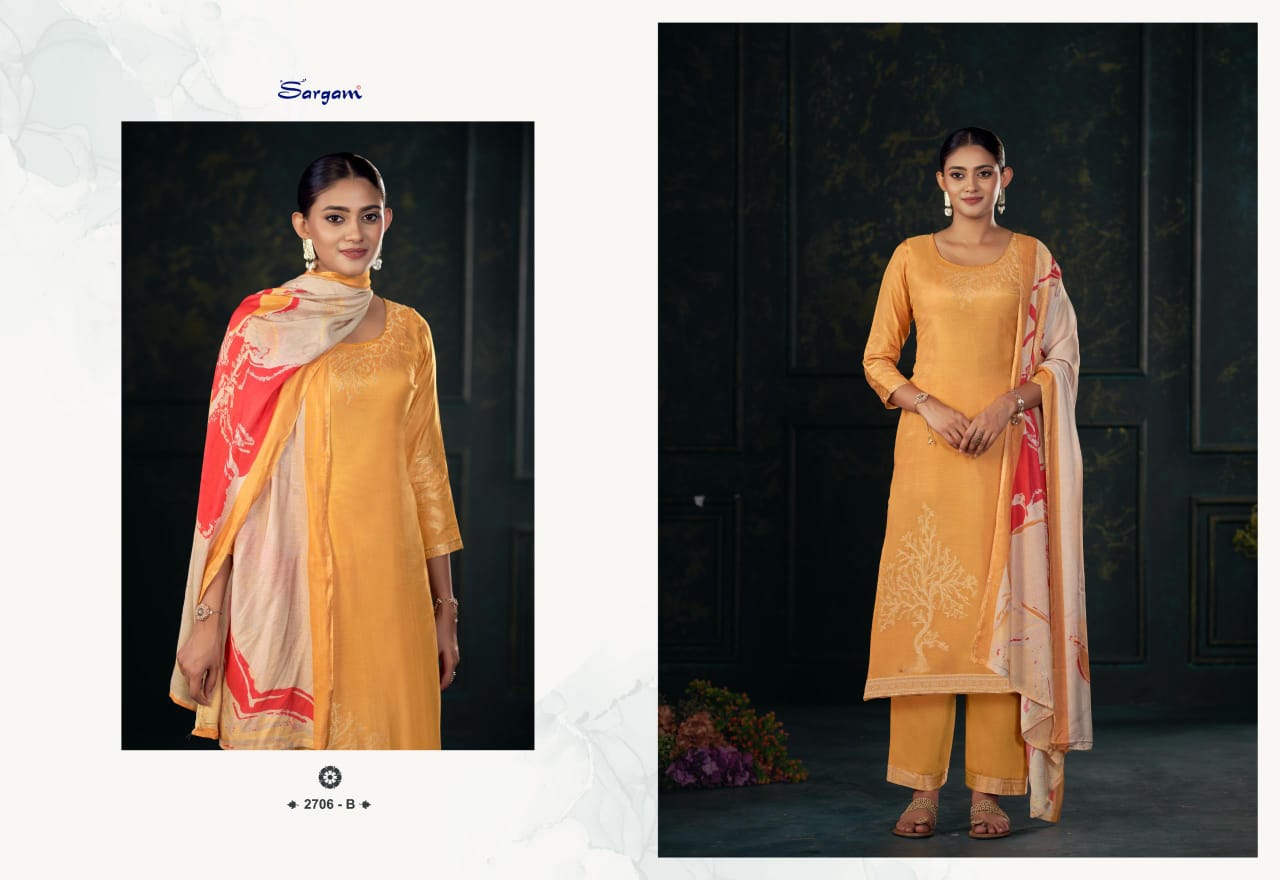 Khushali Vol 2 Sargam Prints Pure Bemberg Muslin Pant Style Suits Manufacturer India