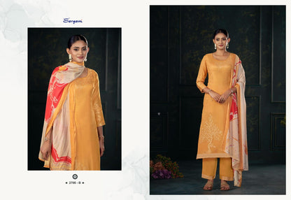 Khushali Vol 2 Sargam Prints Pure Bemberg Muslin Pant Style Suits Manufacturer India