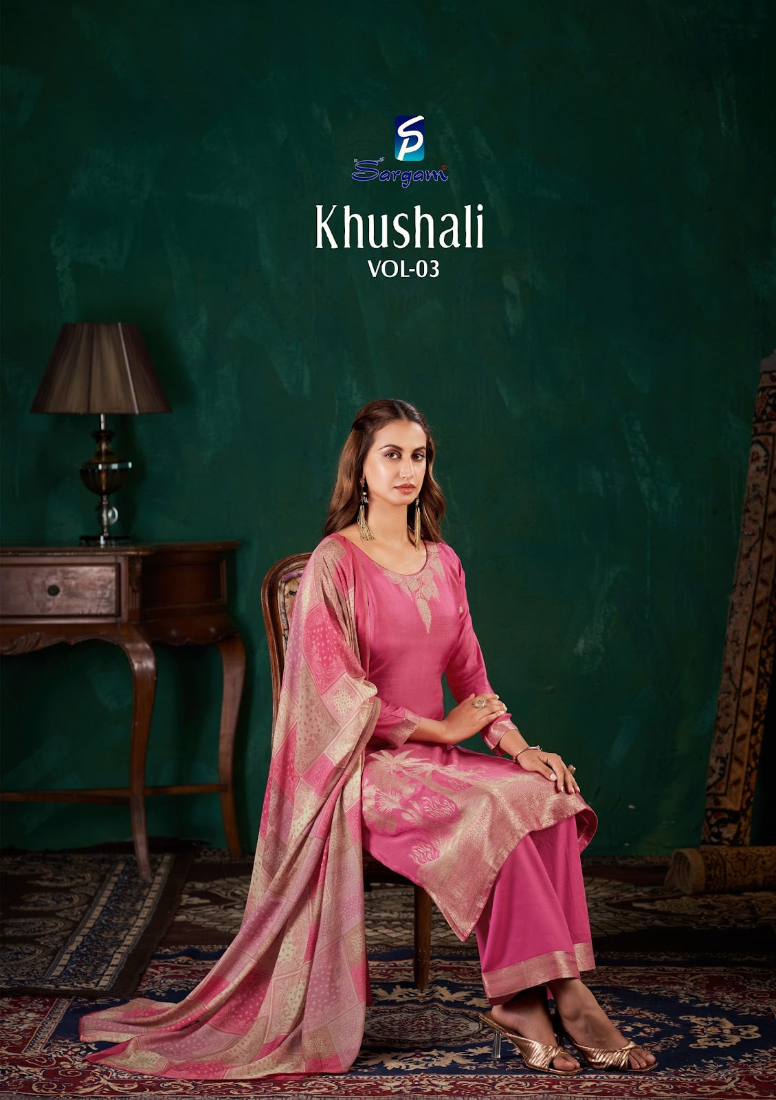 Khushali Vol 3 Sargam Prints Bemberg Muslin Pant Style Suits Supplier India