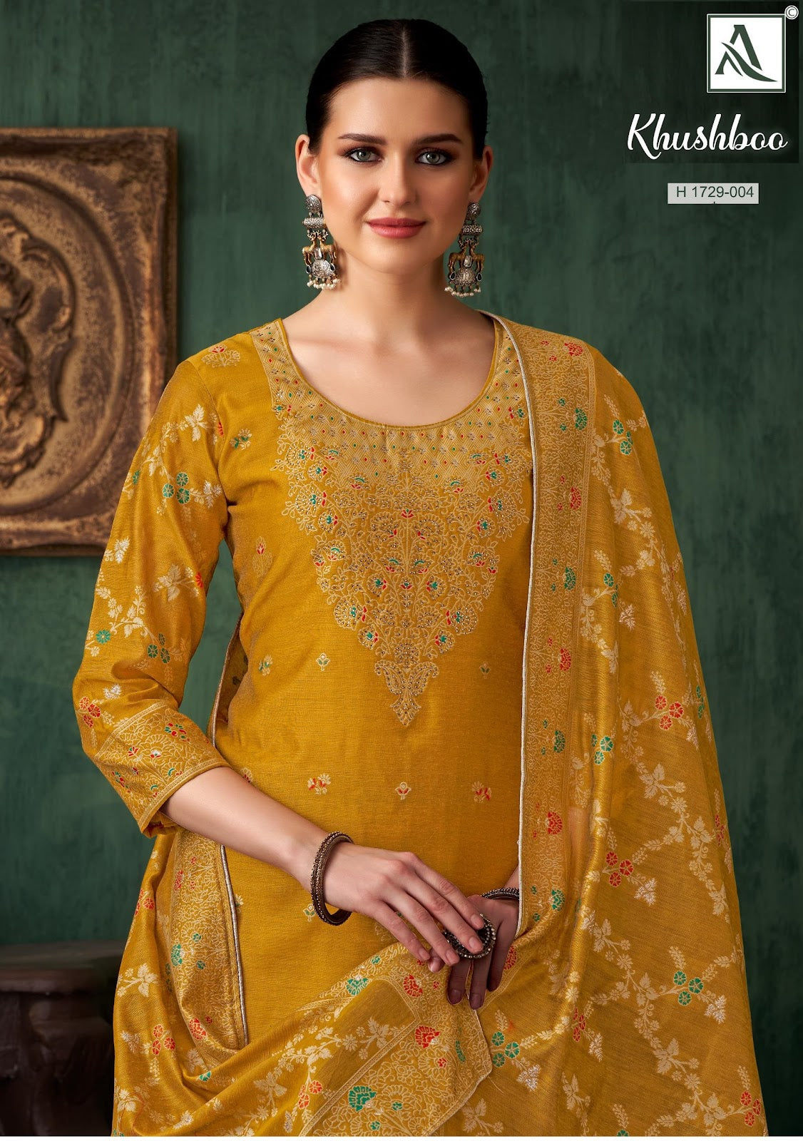 Khushboo Alok Weaving Pant Style Suits Exporter Ahmedabad