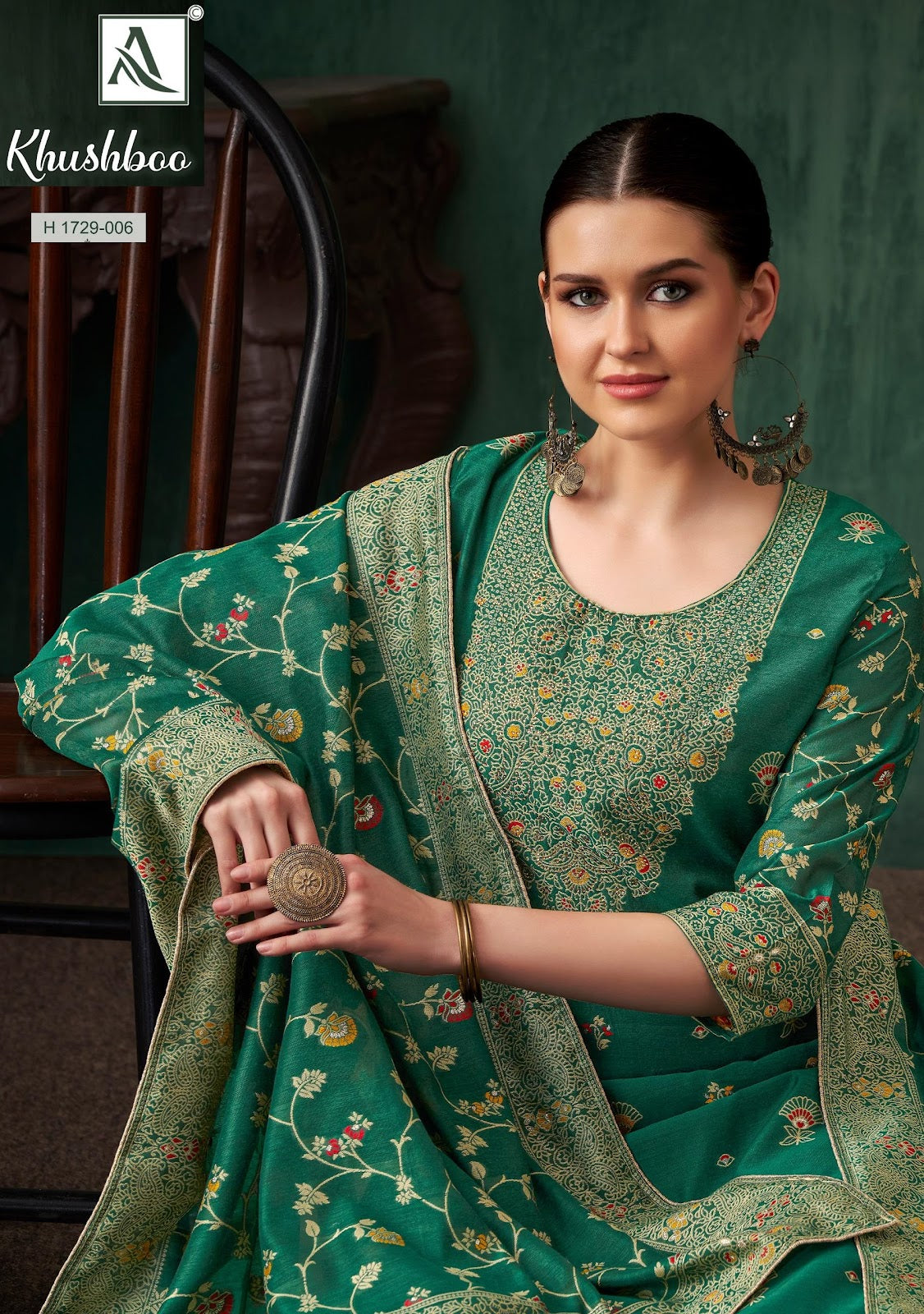 Khushboo Alok Weaving Pant Style Suits Exporter Ahmedabad