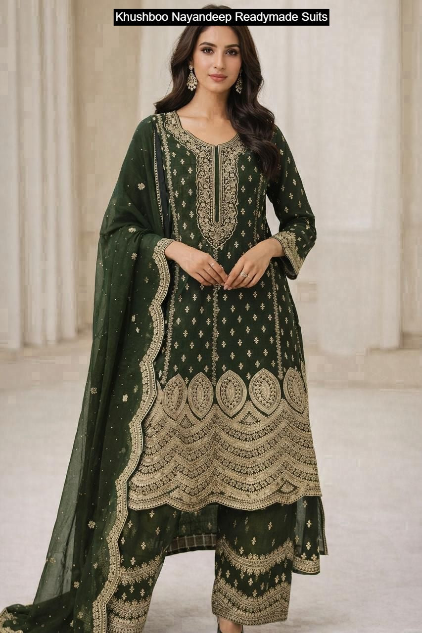 Khushboo Nayandeep Silk Readymade Suits Exporter
