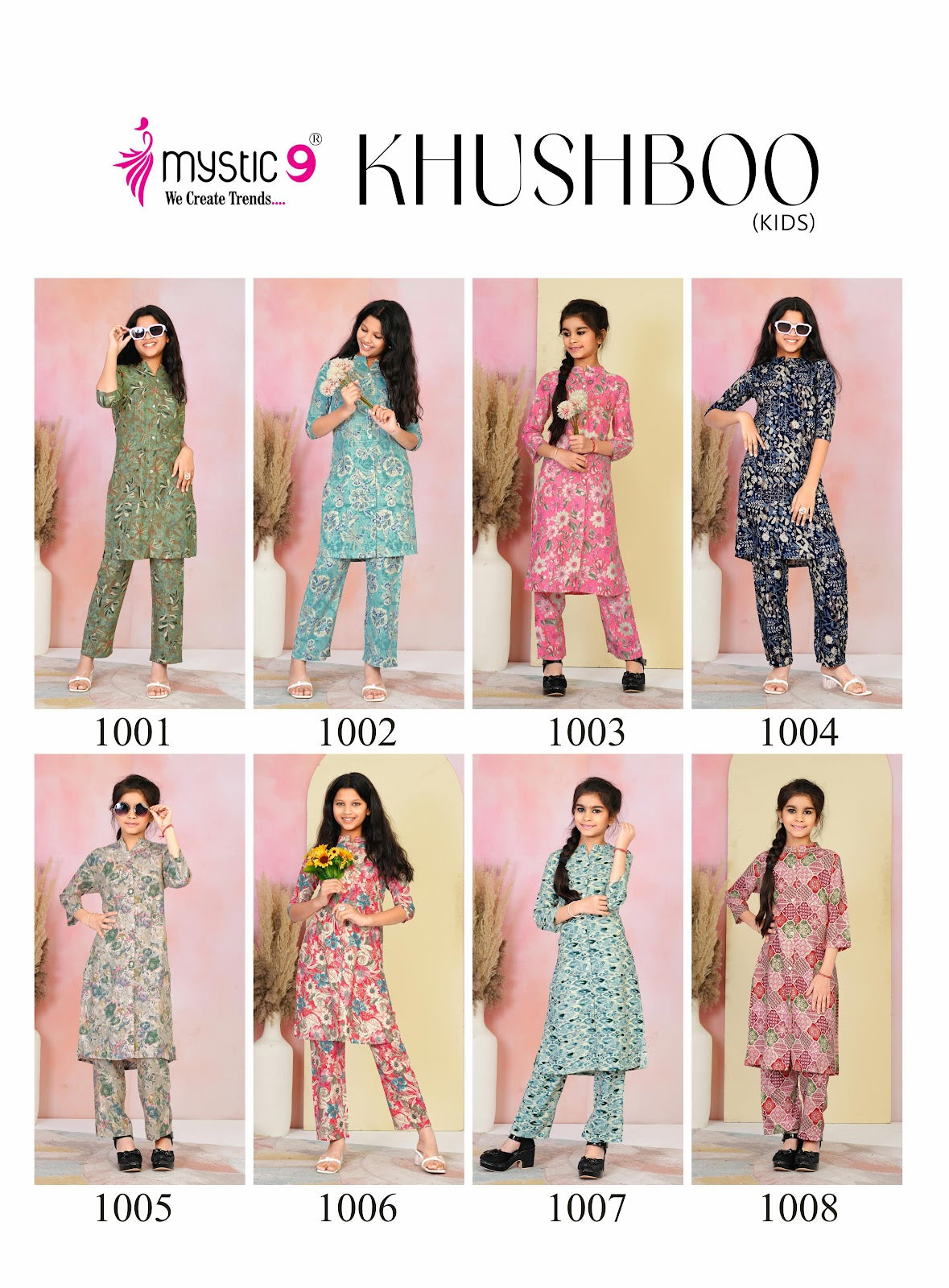 Khushboo Vol 1 Mystic 9 Viscose Girls Co Ord Set Manufacturer India