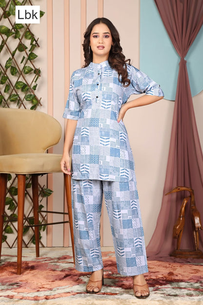 Khushbu Vol 1 Lbk Rayon 22Kg Co Ord Set Supplier Ahmedabad