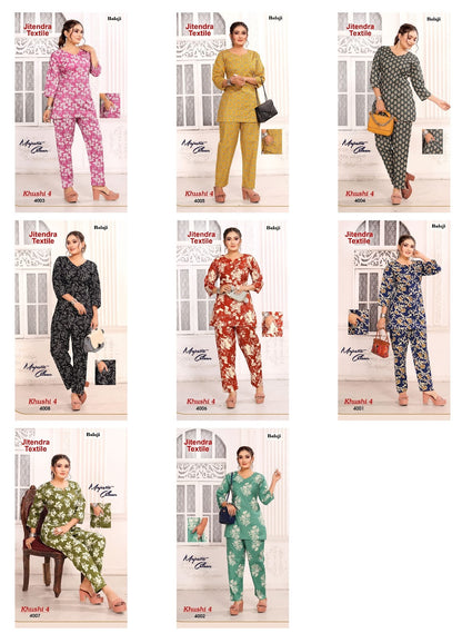 Khushi 4 Balaji Cotton Co Ord Set Supplier India