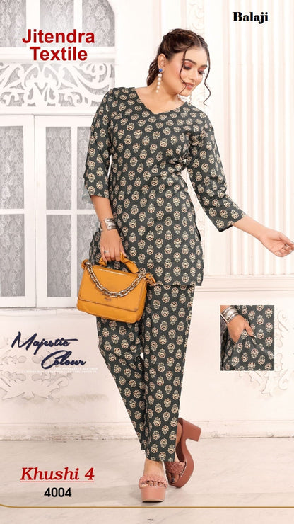 Khushi 4 Balaji Cotton Co Ord Set Supplier India