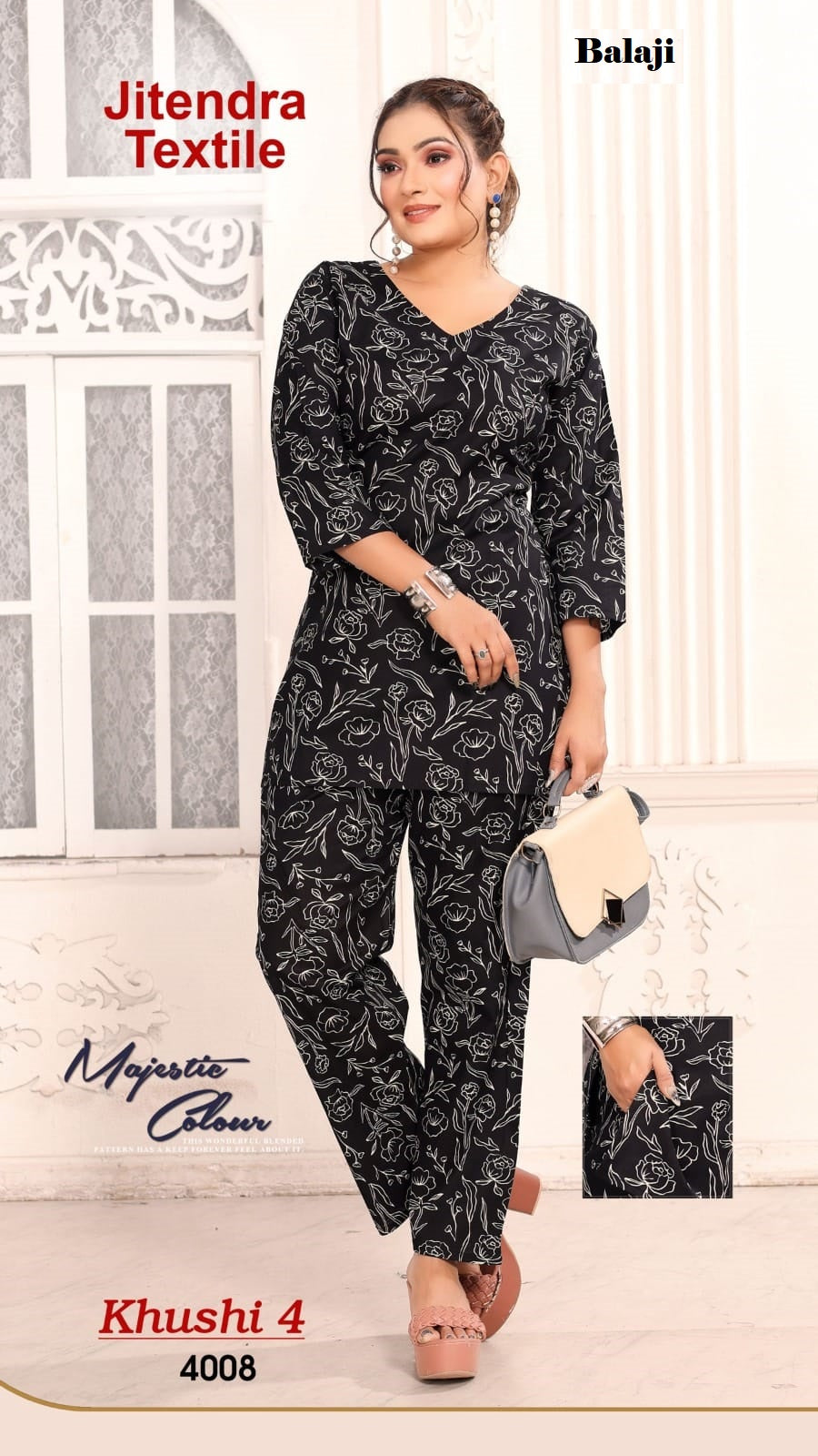 Khushi 4 Balaji Cotton Co Ord Set Supplier India