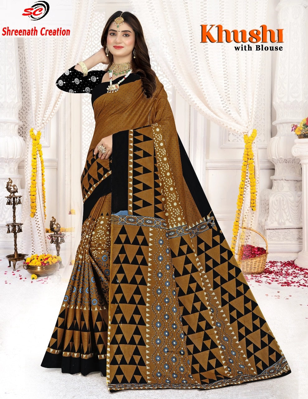 Khushi Sc Cotton Sarees Supplier Gujarat