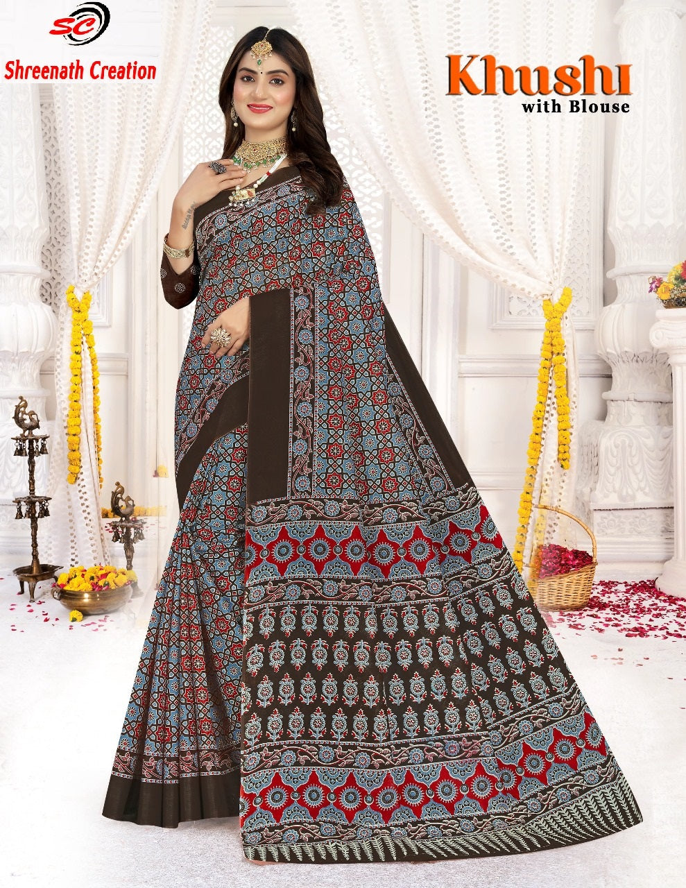 Khushi Sc Cotton Sarees Supplier Gujarat