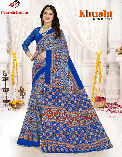 Khushi Sc Cotton Sarees Supplier Gujarat